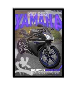 PERSONALIZOWANY PLAKAT Z MOTOCYKLEM 2