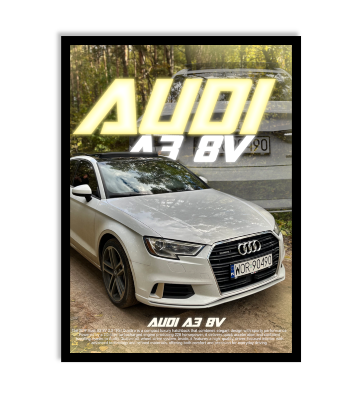 PERSONALIZOWANY PLAKAT Z SAMOCHODEM 2