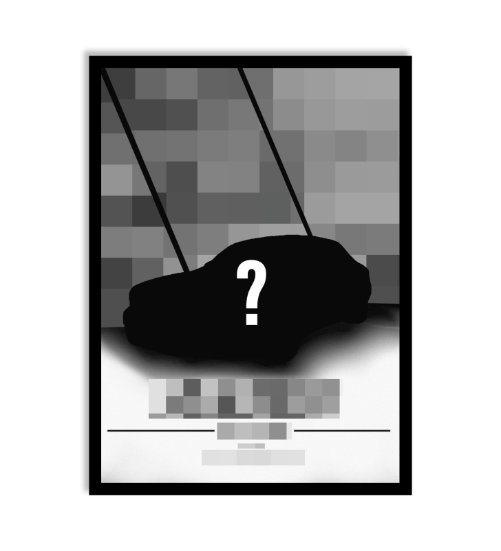 PERSONALIZOWANY PLAKAT Z SAMOCHODEM 4