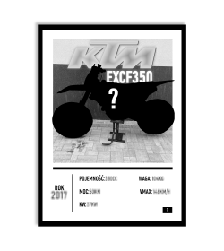 PERSONALIZOWANY PLAKAT Z MOTOCYKLEM 2