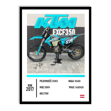 PERSONALIZOWANY PLAKAT Z MOTOCYKLEM 2