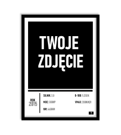PERSONALIZOWANY PLAKAT Z SAMOCHODEM