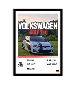 PERSONALIZOWANY PLAKAT Z SAMOCHODEM