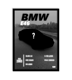 PERSONALIZOWANY PLAKAT Z SAMOCHODEM 3