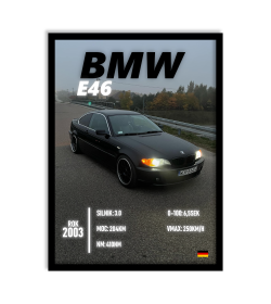 PERSONALIZOWANY PLAKAT Z SAMOCHODEM 3