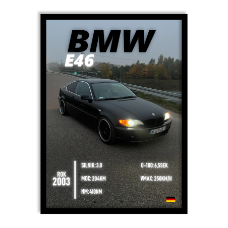 PERSONALIZOWANY PLAKAT Z SAMOCHODEM 3