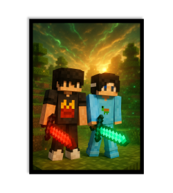 PERSONALIZOWANY PLAKAT Z SKINEM MINECRAFT